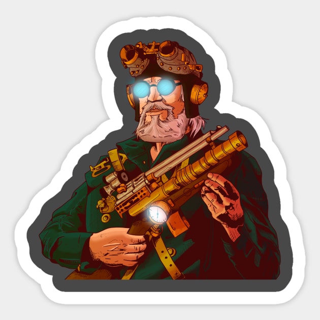 steampunk Sticker by Diego Côrtes